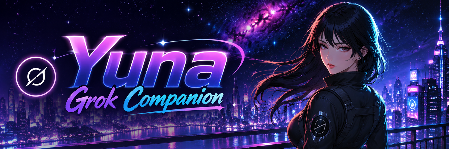 Yuna Grok Companion banner